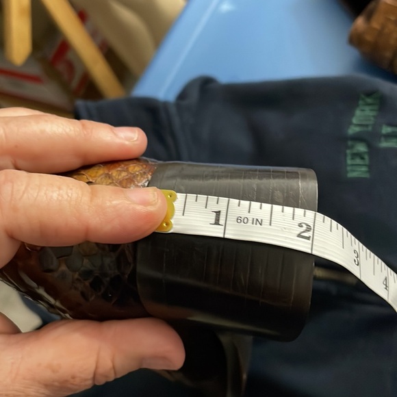 Python square toe ,  2 inc heel made in Italy all leather - Picture 8 of 8